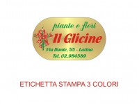 Etichette adesive per fioristi, fiorai e vivaisti (mm 36x21)  (cod.63G)